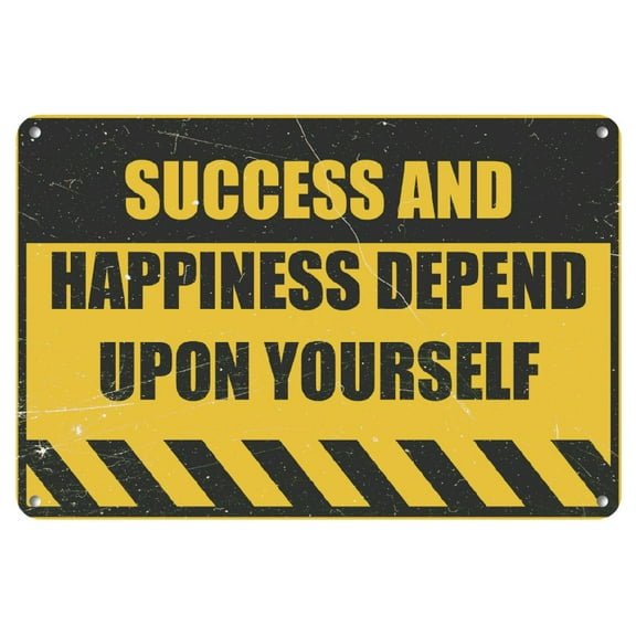 Wall Art Decor For Home Success and happiness depend upon yourself Home