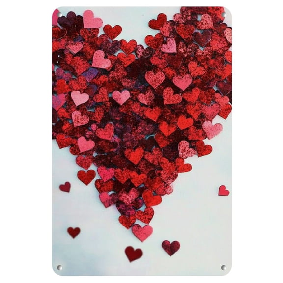 Wall Art Decor For Home red confetti hearts Home