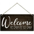 Wall Art Decor Wooden Sign Mi Casa Es Su Casa Spanish Sign