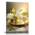 thumbnail image 1 of Wall Art Floral Canvas Pictures: White Abstract Flower Print on Canvas Artwork for Office Dining Rooms, 1 of 4