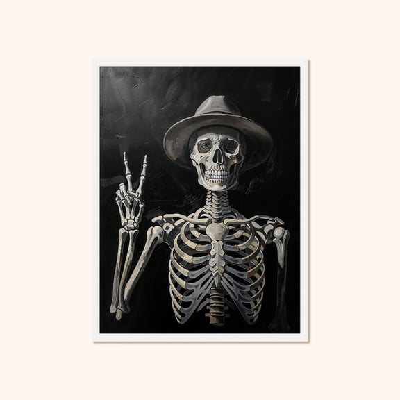 Wall Art, Gothic Vintage Poster, Unframed Poster Size 12x18