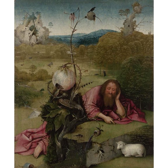 Wall Art Impressions 15x19in Photographic Quality Poster Hieronymus Bosch Saint John the Baptist Madrid