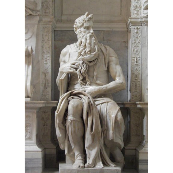 Wall Art Impressions 15x22in Photographic Quality Poster One Objectivists Art Object of the Day Michelangelo Buonarrotis Moses