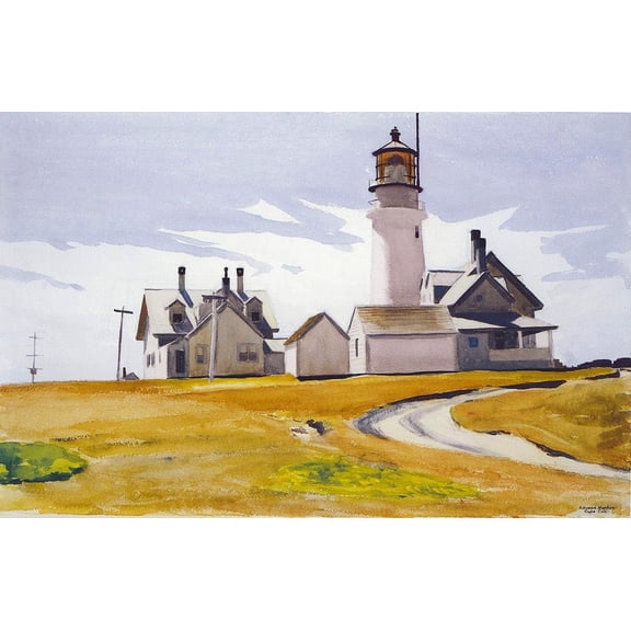 Wall Art Impressions 16x10in Photographic Quality Poster Edward Hoppers summer paintings