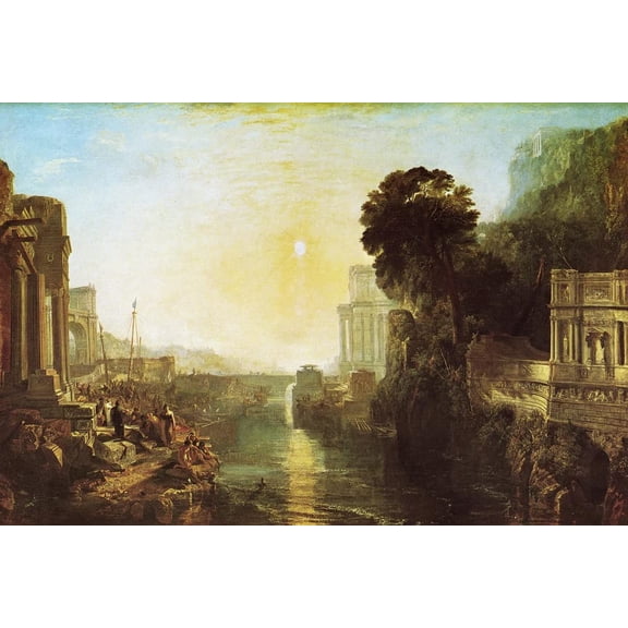 Wall Art Impressions 16x11in Photographic Quality Poster Joseph Mallord William Turner - Dido building Carthage