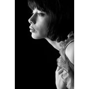 Wall Art Impressions 16x24in Photographic Print Poster Model Woman Black and white Young model Fashion