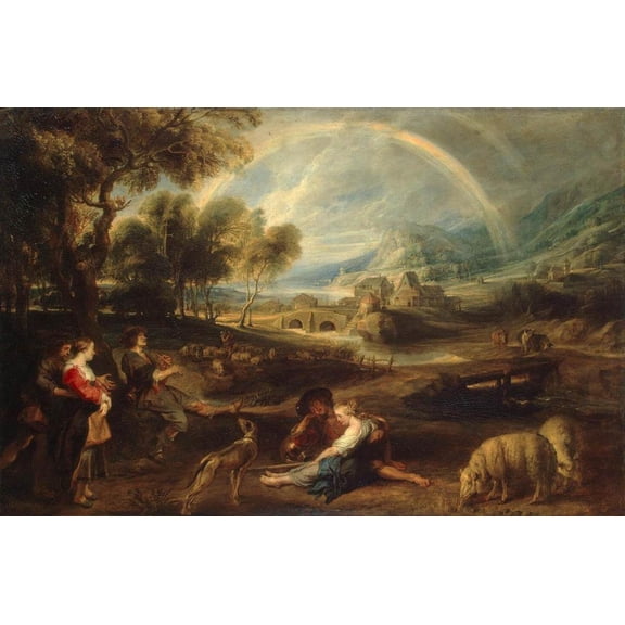 Wall Art Impressions 17x11in Photographic Quality Poster Peter Paul Rubens Athanasius Contra Mundum