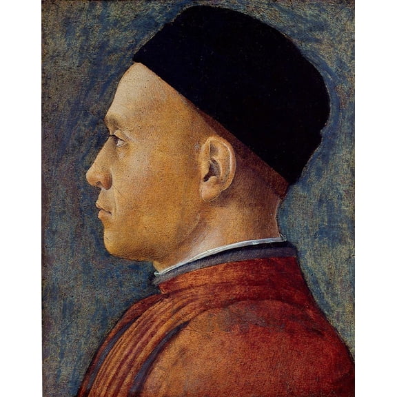 Wall Art Impressions 18x23in Photographic Quality Poster Andrea Mantegna renaissance male profile portrait