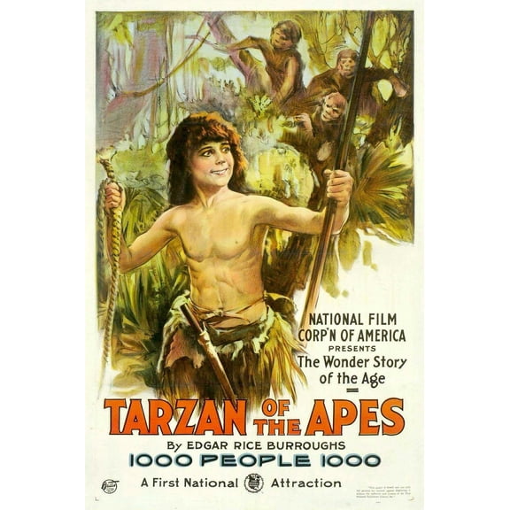 Wall Art Impressions 19x28in Photographic Quality Poster Image Tarzan of the Apes poster