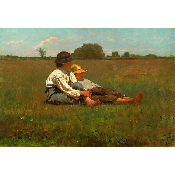 Wall Art Impressions 20x14in Photographic Quality Poster Winslow Homer - Your thinking words