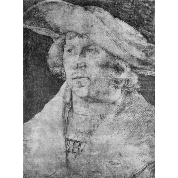 Wall Art Impressions 21x29in Fine Art Quality Poster Portrait of a Man - Albrecht Durer