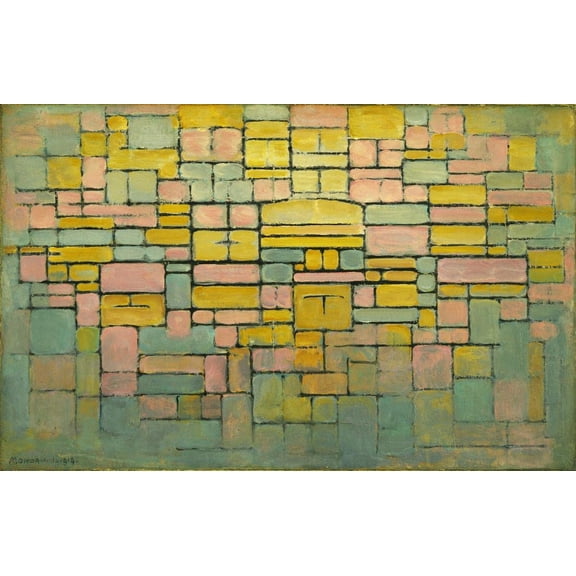 Wall Art Impressions 22x14in Photographic Quality Poster tableau no 2 Piet Mondrian