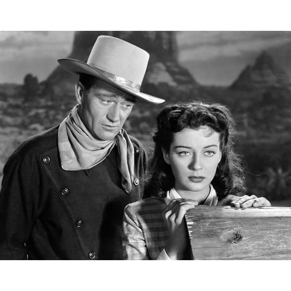 Wall Art Impressions 24"x18" Photographic Quality Poster: John Wayne Angel and the Badman (1947)