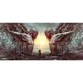 thumbnail image 1 of Wall Art Impressions 24x11in Photo Paper Fantasy Portal Man Statue Rock Stone Landscape, 1 of 1