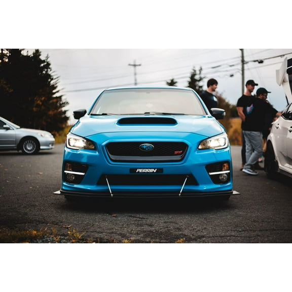 Wall Art Impressions 24x16 Photographic Print Poster Blue Subaru Impreza WrxStiin