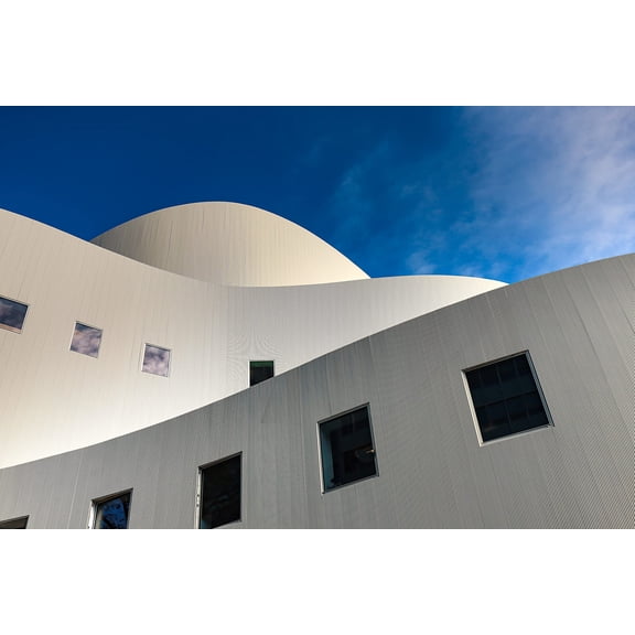 Wall Art Impressions 24x16in Photo Paper Cool Architecture Building Facade Exterior Windows