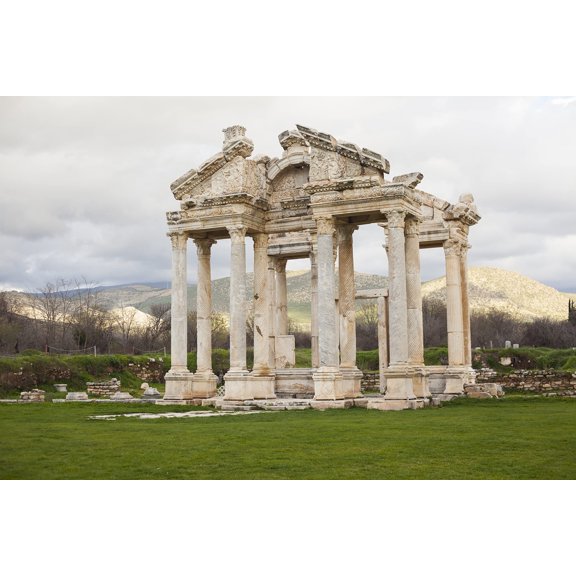 Wall Art Impressions 24x16in Photo Paper Date Rome Hellenic Turkey Old Architectural
