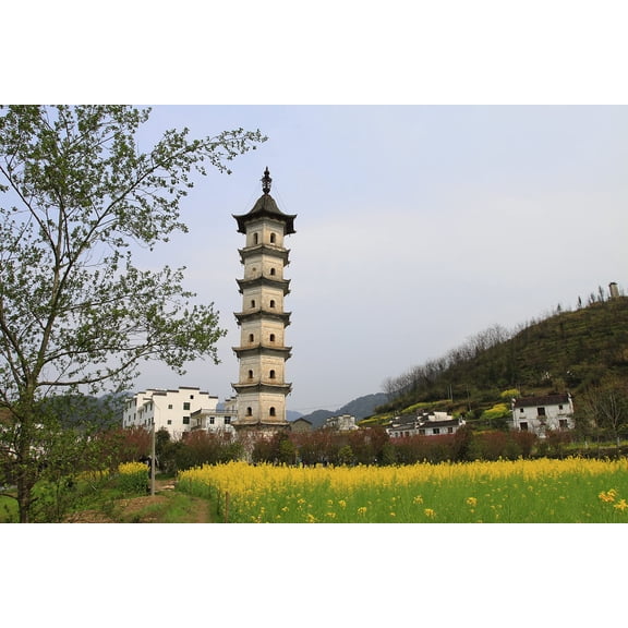 Wall Art Impressions 24x16in Photo Paper Fengshan Longtian pagoda. feng shan long tian ta