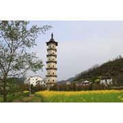 Wall Art Impressions 24x16in Photo Paper Fengshan Longtian pagoda. feng shan long tian ta
