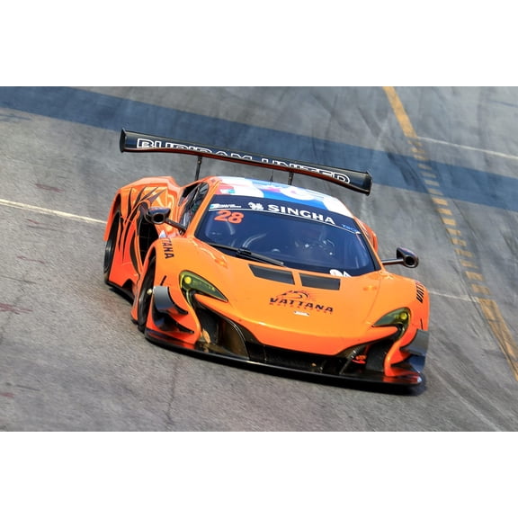 Wall Art Impressions 24x16in Photographic Print Poster Orange And Black Lamborghini Aventador