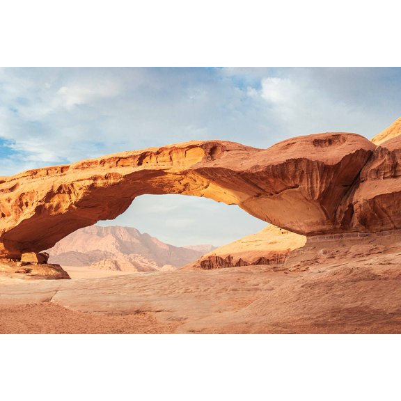 Wall Art Impressions 24x24in Poster Desert Wadi Rum Jordan Sand Stone Landscape Nature