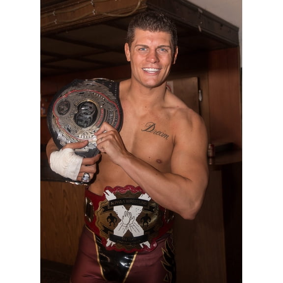 Wall Art Impressions 24x33in Pro wrestler Cody Rhodes ROH World Champion 【Photo Paper】