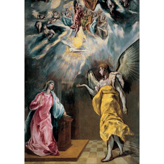 Wall Art Impressions 24x34in Photographic Quality Poster Domenikos Theotokopoulos, El Greco - The Annunciation