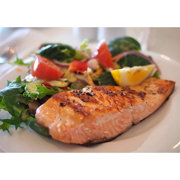 Wall Art Impressions 24x34in Smoked Salmon Platter Photographic Print Poster Food & Beverages