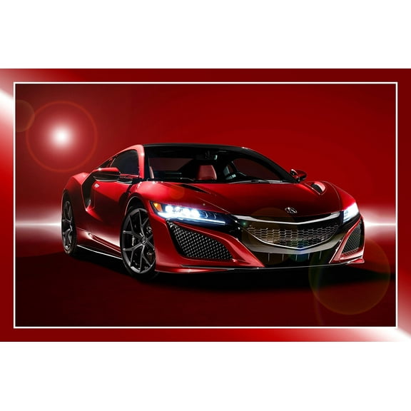 Wall Art Impressions 24x36in Accura. Photographic Print Poster Luxury Cars Art Print photo