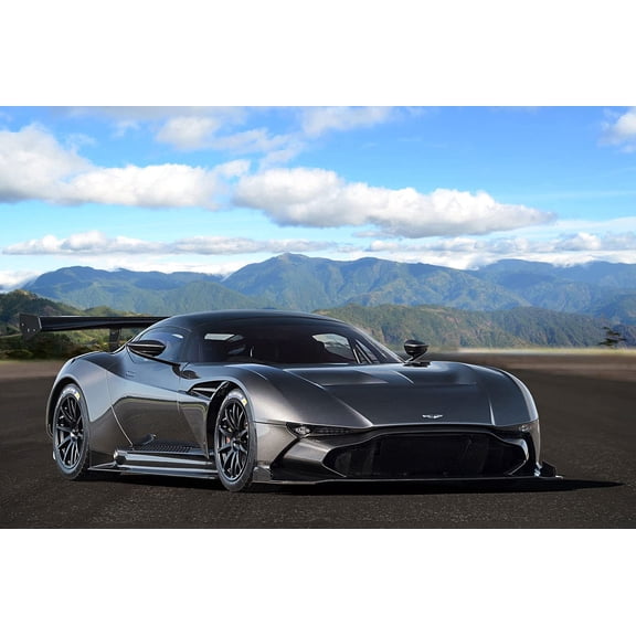 Wall Art Impressions 24x36in Aston Martin, Photographic Print Poster Luxury Sports Cars - $2.3 million Aston Martin Vulcan can be made street-legal, 700-horsepower Super car, Limited Edition