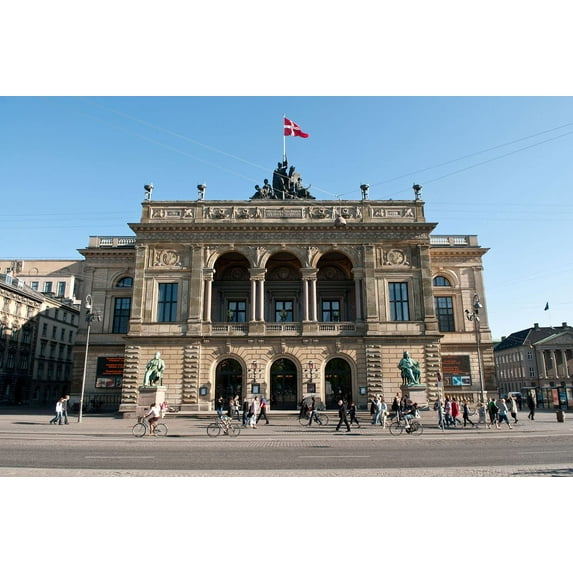 Wall Art Impressions 24x36in Royal Danish Theatre Photo Poster Denmark Most Incredible Scenery, Copenhagen