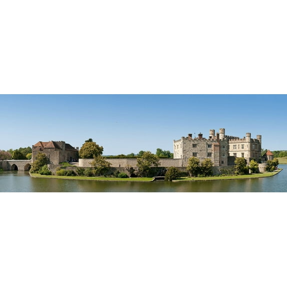 24x70in Photo Paper Leeds Castle Photo Photographic Print Poster Most Beautiful Places in Great Britain