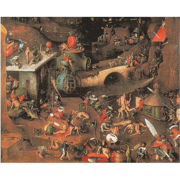Wall Art Impressions 25x20in Photographic Quality Poster Hieronymus Bosch