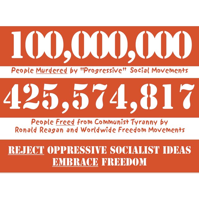 Wall Art Impressions 30x24in Photo Paper Anti Communism Art. Reject