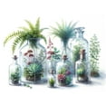 thumbnail image 1 of Wall Art Impressions 32x24in Ephemeral Elegance Bottles and Botanicals Watercolor 【Coated Paper】, 1 of 1
