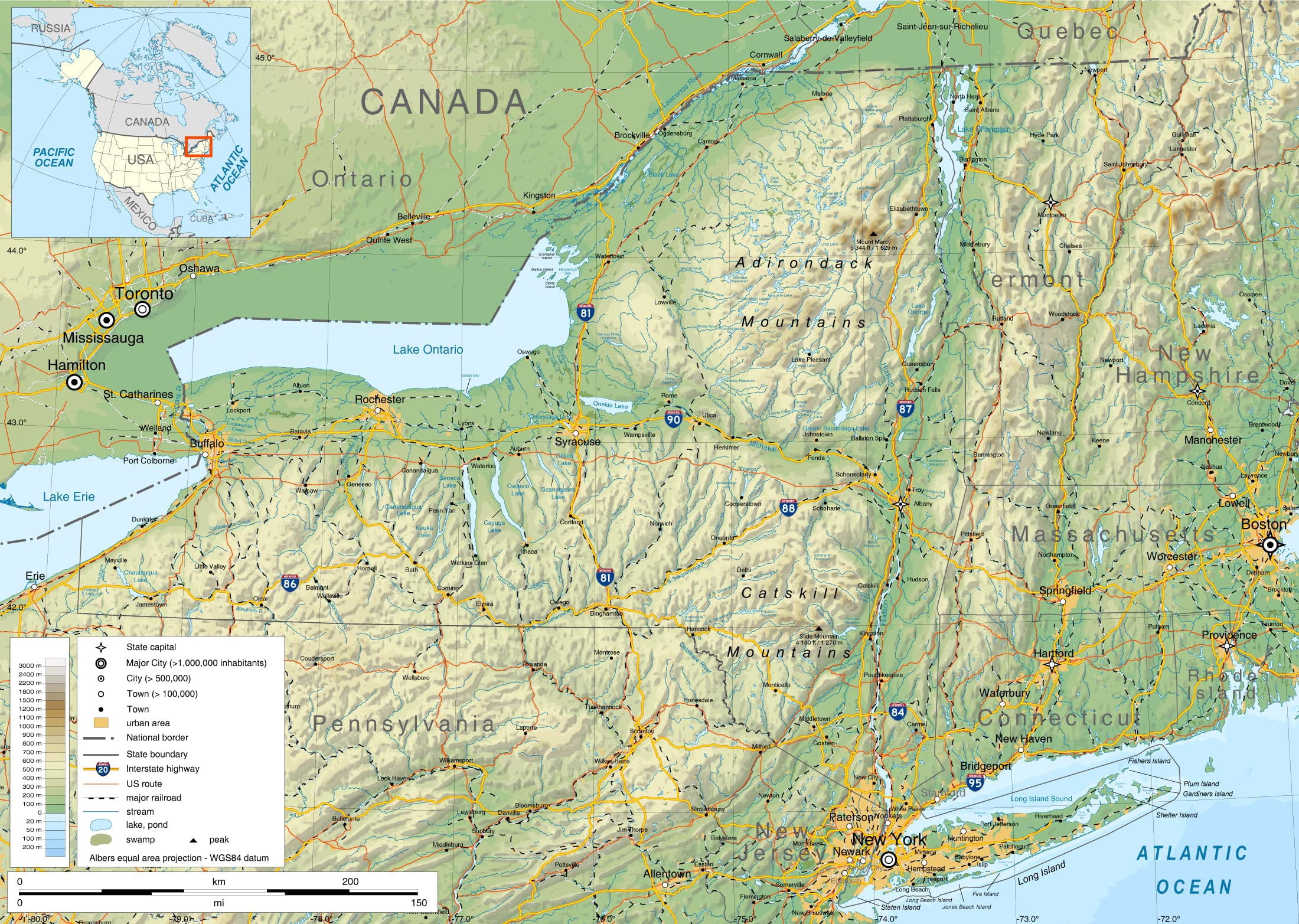 Wall Art Impressions 33x24in Laminated New York State Geographic Map En Wall Art Impressions 33x24in Laminated New York State Geographic Map En 6eeac365 Ef79 48f5 85b3 