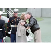 Wall Art Impressions 35x24in Photo Paper Ronald Reagan Wel Margaret Thatcher Before Their Meetings at Camp David