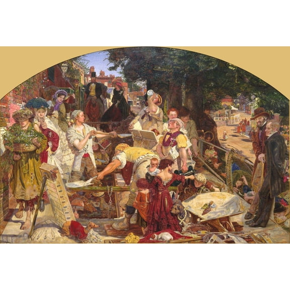 Wall Art Impressions 35x24in Photographic Quality Poster Ford Madox Brown