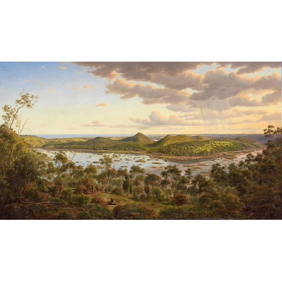 Wall Art Impressions 36x24in Photographic Quality Poster Tower Hill Eugene Von Guerard
