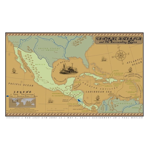 Wall Art Impressions 37x24in Photographic Quality Poster Thematic Map - Select Examples of Cartography PAUL WHELAN