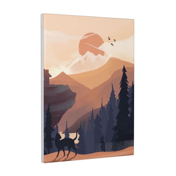 Wall Art Landscape Painting Picture Canvas Wall Art Print Paintings Modern Artwork For Living Room Wall Decor And Home Décor Framed Ready To Hang-12×16 In