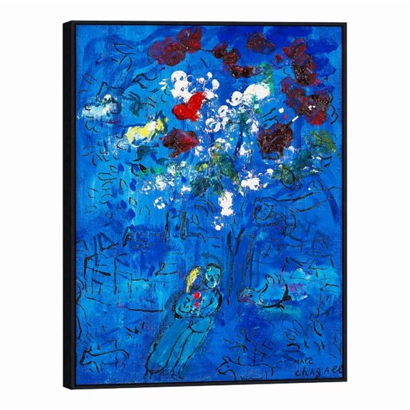 Wall Art Le Bouquet Au Dessus De Vence Flower By Marc Chagall Art Home Decor Vintage Gift Living Room Dercor Wall Art Birthday Gift