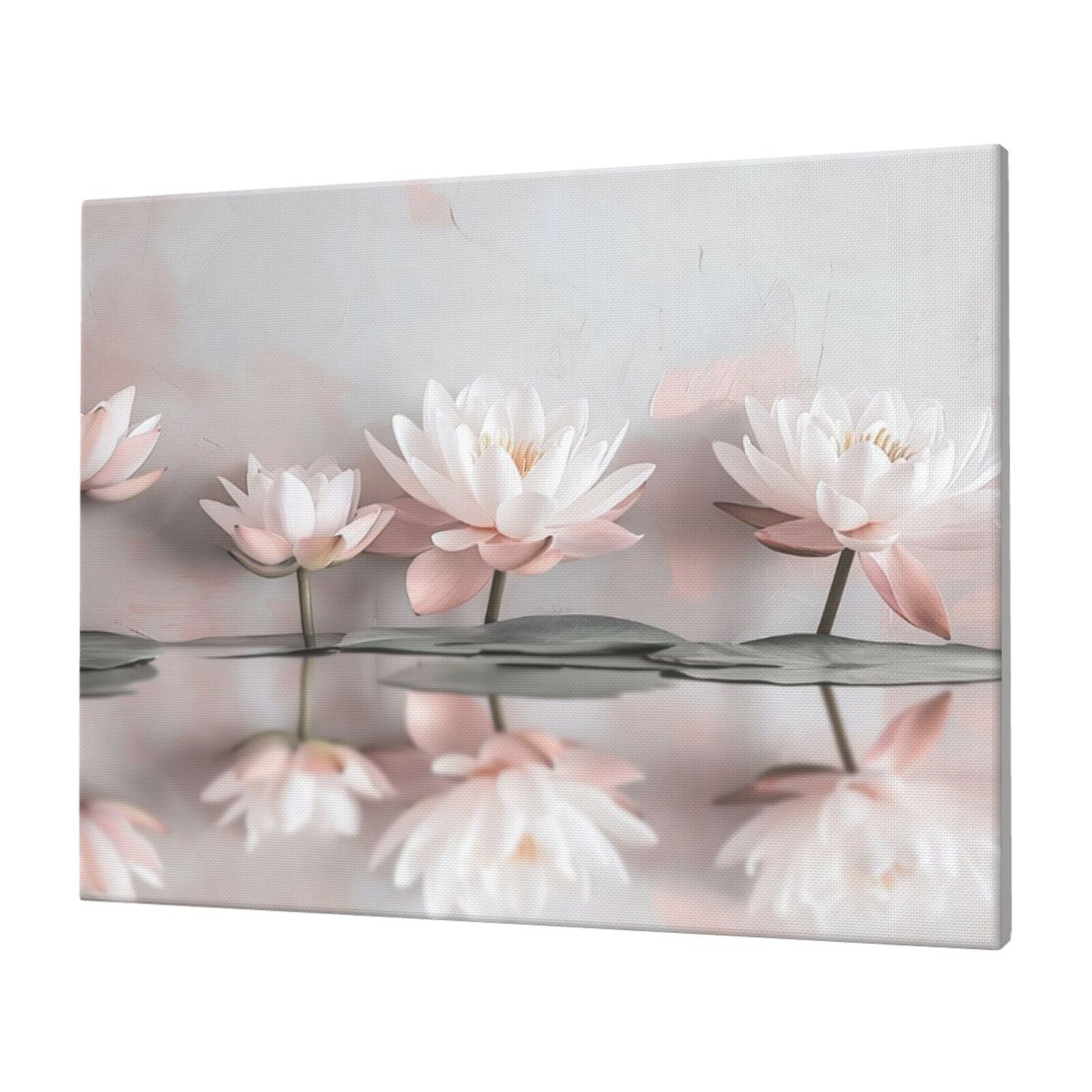 Wall Art Lotus Picture Canvas Wall Art Print Paintings Modern Artwork ...