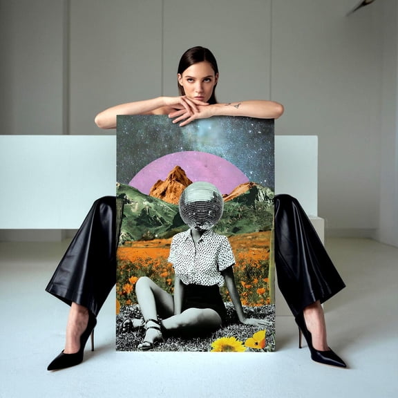 Wall Art Maximalist Dopamine Decor Best Friend Postering Happy Hour Walldecor Y2K Apartment Poster How Lucky Are We For College Dorm, Unframed Poster Size 8x12