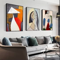 Wall Art Minimalist Canvas Decor Set of 3,Black d Abstract Paintings Art,Modern Famous Aesthetic Posters Prints for Living Room Bathroom Bedroom Large Size 16x24In