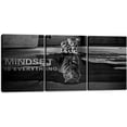 thumbnail image 1 of Wall Art Motivational Posters Inspirational Entrepreneur Positive Quotes Canvas Prints 3 Panels Painting Picture Wooden Framed Artwork Living Room Office Wall Decor-36 W x 16" H, 1 of 6