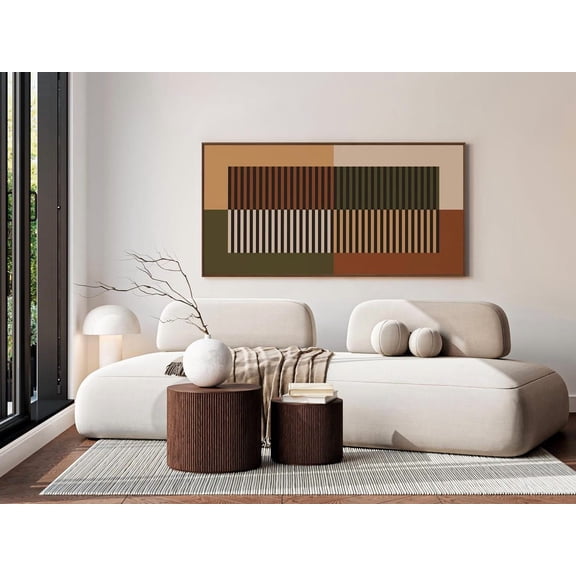 Wall Art Oversized Horizontal Print, Long Narrow Horizontal Wall Art, Huge 30x60 Giclee Print, Panoramic Above Bed Mid Century Decor Poster Unframed Paper Print