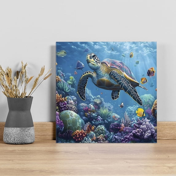 Wall Art Painting on Canvas, Canvas Art Home Prints Wall Art Framed Modern Artwork for Living Room Bedroom Wall Decor 12x12in