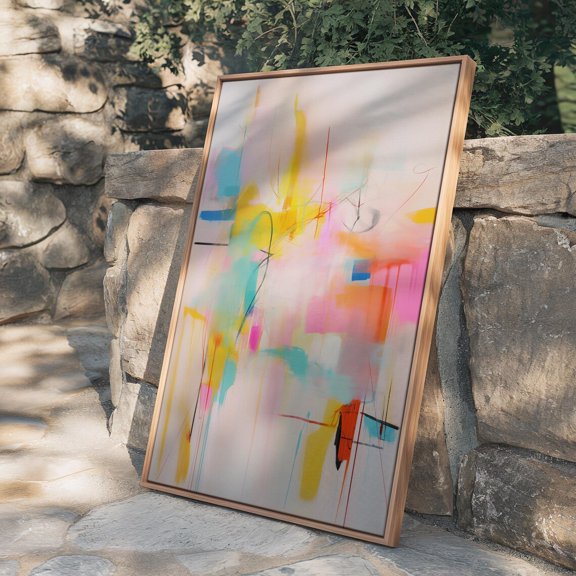 Wall Art Pastel Color Pop Palette Garden Drift Unframed Paper Print