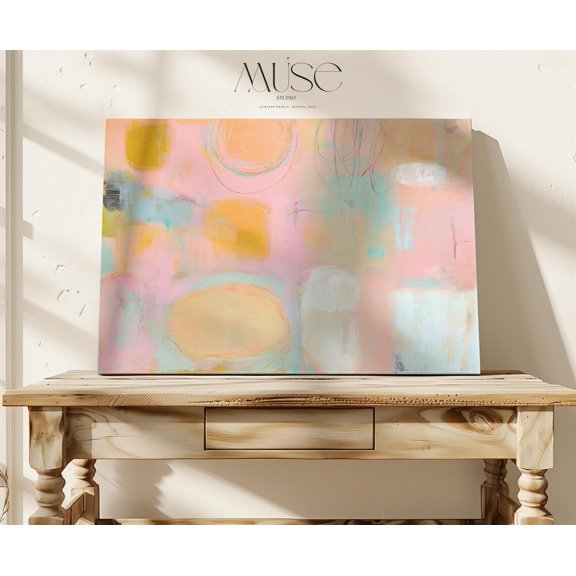 Wall Art Pastel Warm Minimal Peach Reverie Soft Contemporary Home Decor Modern Unframed Paper Print